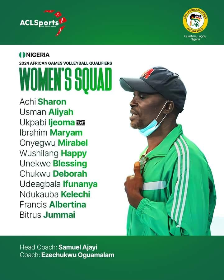 Samuel Ajayi Unveils Dynamic Squad For Nigeria Women's Volleyball Team
